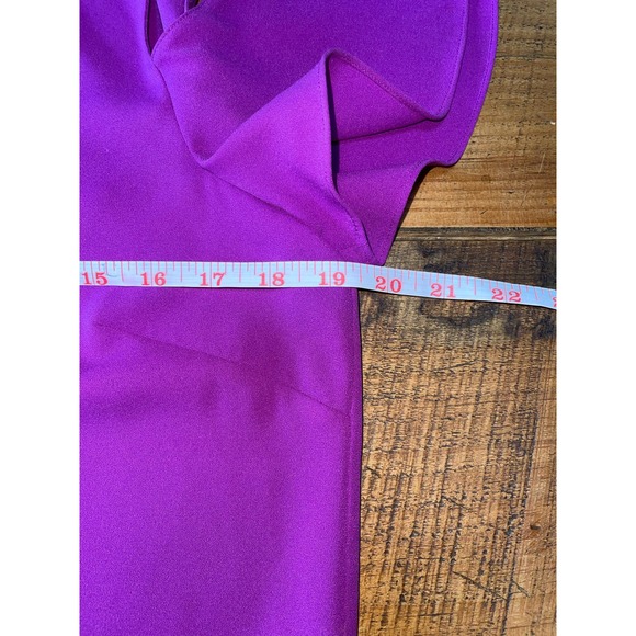 Womens Gianni Bini Purple Cold Shoulder Flutter Sleeve Spring‎ Summer Dress S - Picture 7 of 8